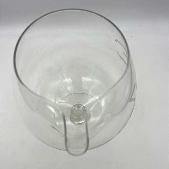 Vintage Sigma Phi Epsilon Oversize Snifter Glass w/ Pour Spout 8" Etched - Picture 3 of 5